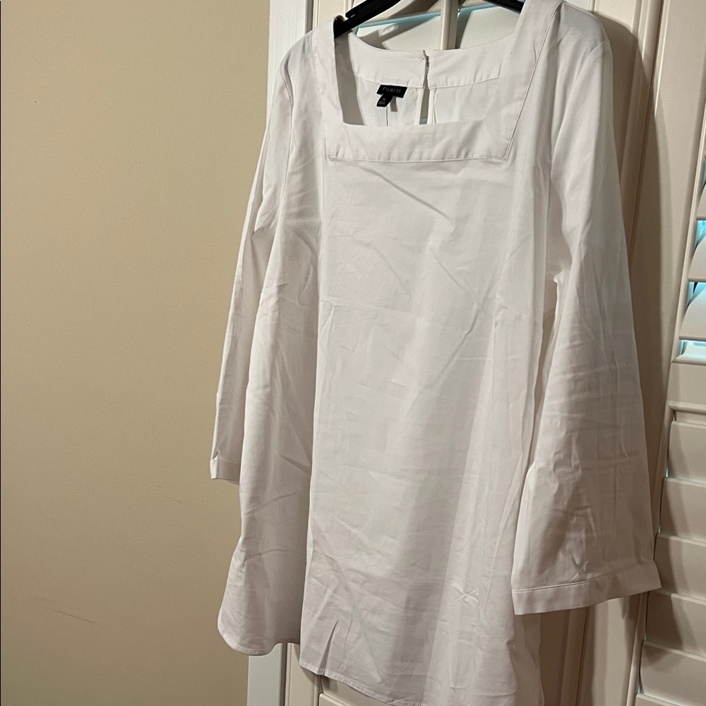 Talbots Ivory Blouse with Square Neck